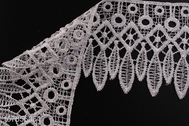 Top quality white lace ribbon for clothing decoration