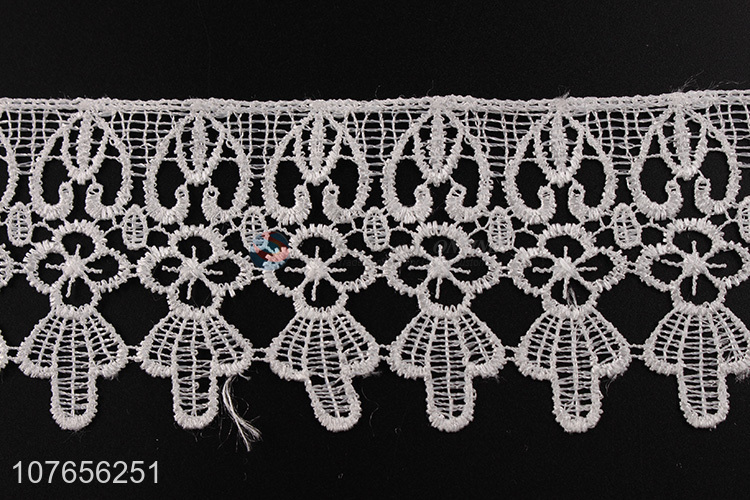 Top sale delicate white lace trim ribbon for clothing