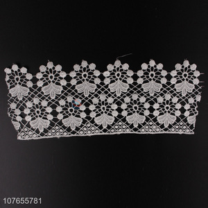 Classic white lace ribbon for decoration with top quality
