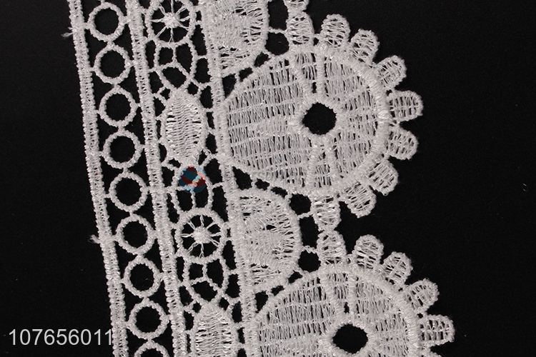 Factory price white lace ribbon for clothing accessories