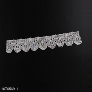 Most popular good quality lace trim ribbon with low price