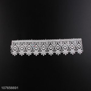 Hot sale embroidery innovation design polyester lace trim