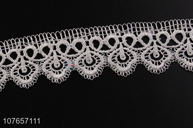 Top fashion white decorative lace trim for women dress