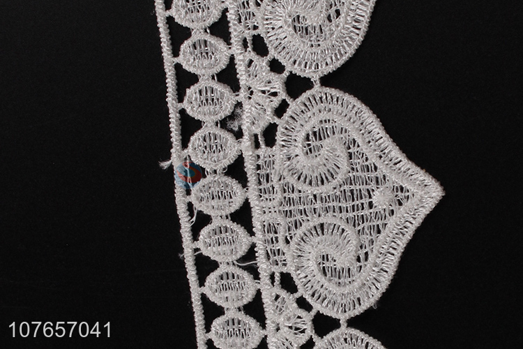 Delicate design polyester decorative lace trim for dressing