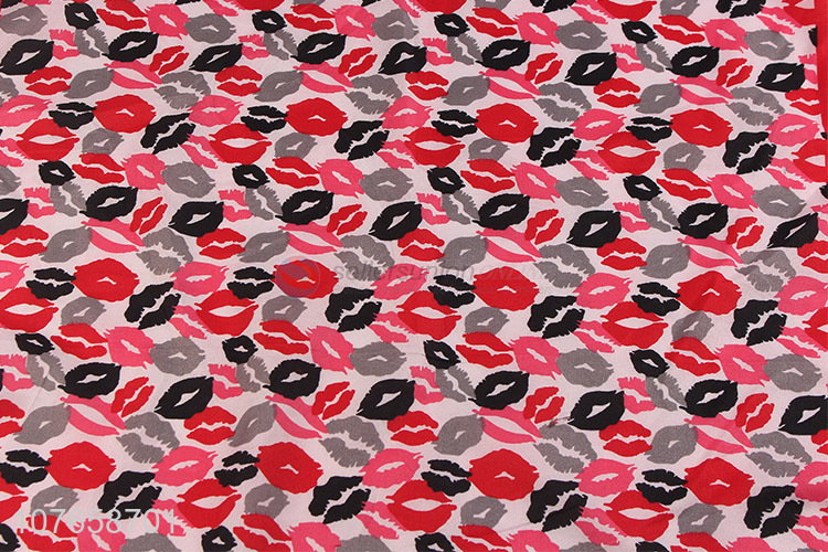 New design fashion hip-hop style lip print decorative square scarf