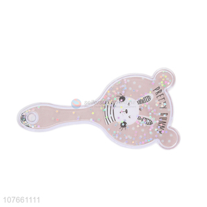 Good Quality Cat Shape Hair Brush With Colourful Glitter Stars