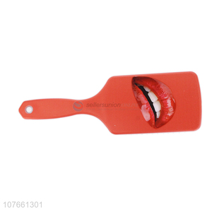 New Design Mouth Pattern Women Detangling Paddle Hair Brush