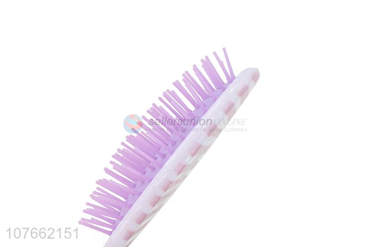 Popular Colorful Plastic Hair Brush Professional Curly Hair Brush