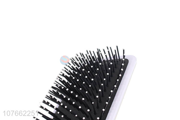 Custom Long Handle Paddle Cushion Hair Brush Plastic Detangling Comb