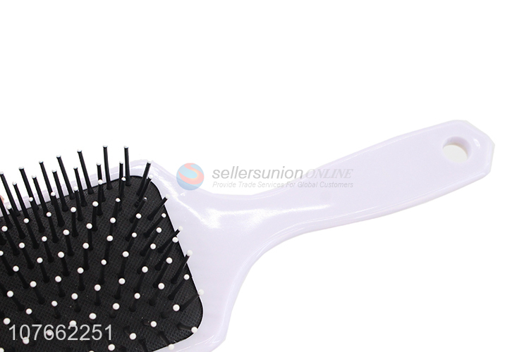 Custom Long Handle Paddle Cushion Hair Brush Plastic Detangling Comb