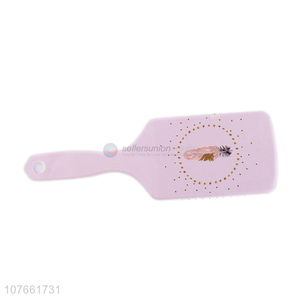 Newest Plastic Scalp Massage Hair Brush Paddle Hair Brush