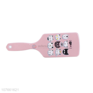 Cartoon Cat Pattern Plastic Scalp Massage Paddle Hair Brush