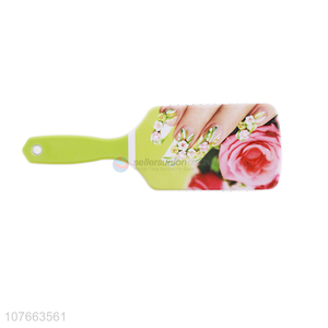 New Style Color Printing Professional Paddle Massage Hair Brush For Sale