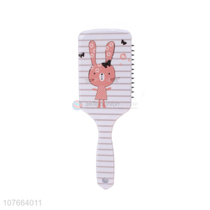 Wholesale Cartoon Pattern Plastic Detangling Paddle Hair Brush Hair Comb