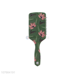 Wholesale Plastic Massage Hair Brush Detangling Comb With Long Handle