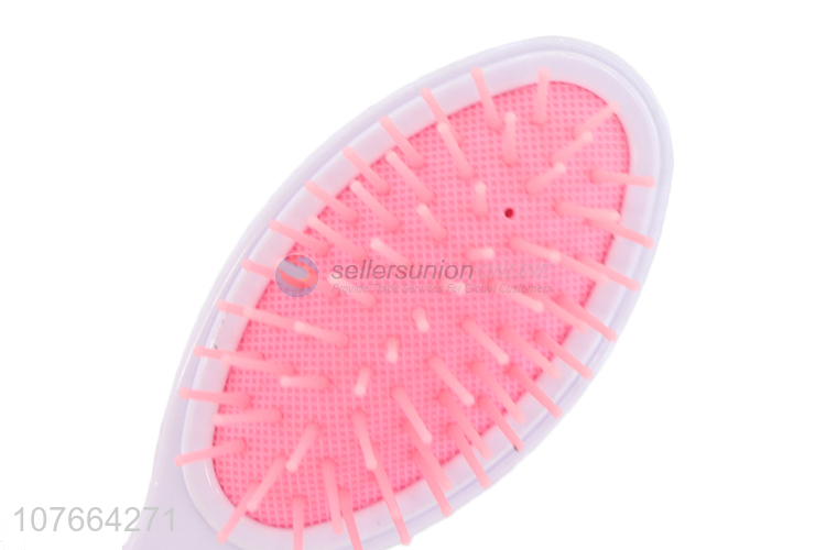 Low Price Colorful Plastic Oval Paddle Hair Brush Detangling Comb