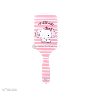 Best Price Cute Elephant Plastic Paddle Massage Hair Brush For Women