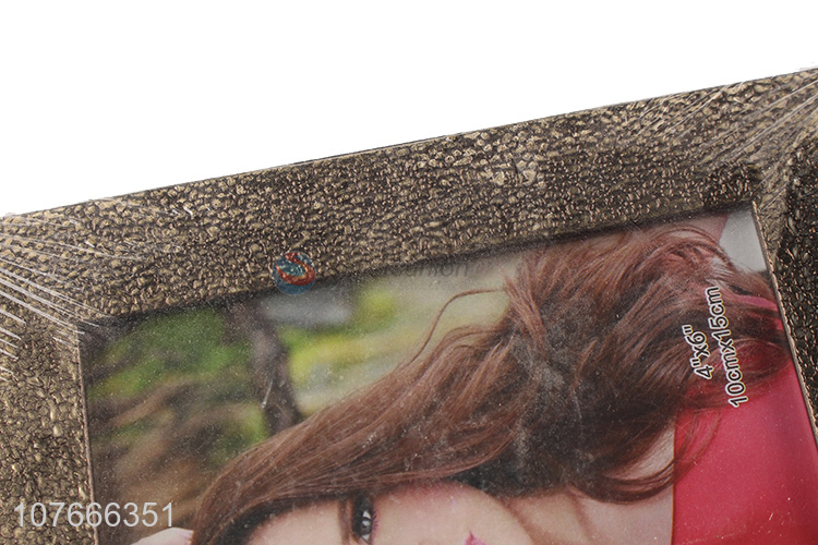 Low price crocodile leather decoration home decoration plastic photo frame decoration