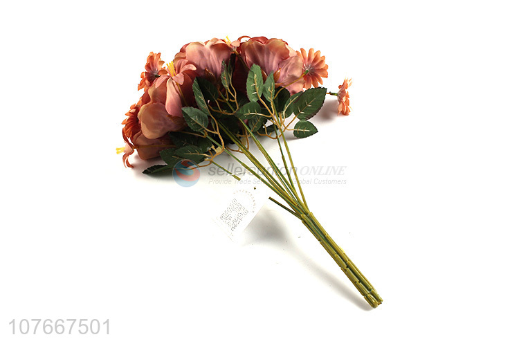 Simulation rose wedding decoration bouquet 9 roses