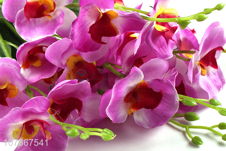 Wholesale Phalaenopsis Fake Flower Living Room Decoration 5 Phalaenopsis