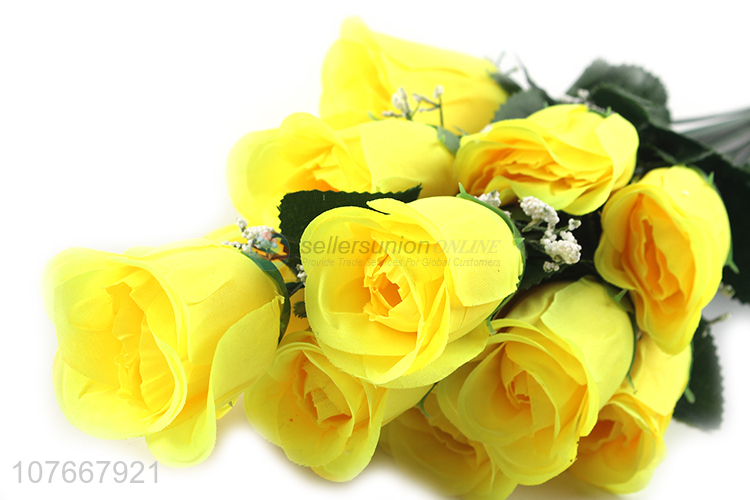 New arrival 14 heads artificial flower decorative plastic flowers