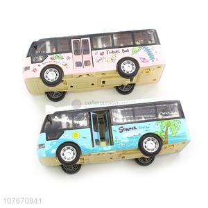 Excellent design simulation fun educational toy mini bus toy model