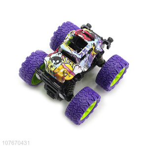 Popular educational toys stunt buggy children's graffiti toy car