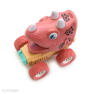 Wholesale educational toys push back dinosaur toy car for children