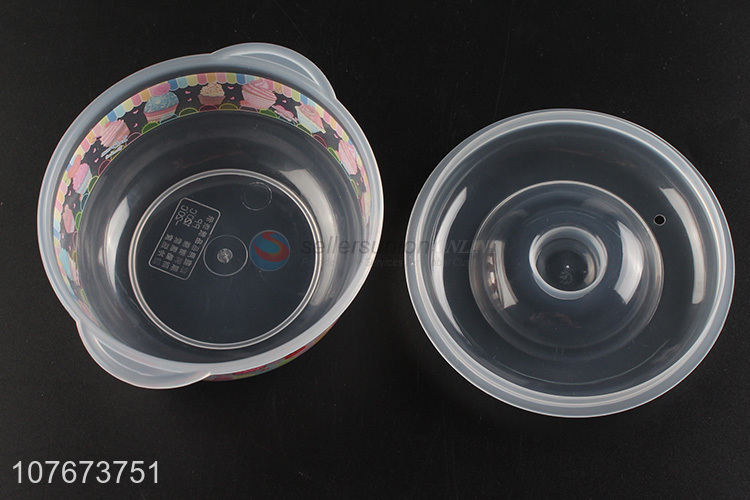 Custom 3 Pieces Round Clear Plastic Preservation Box Best Kitchen Food Storage