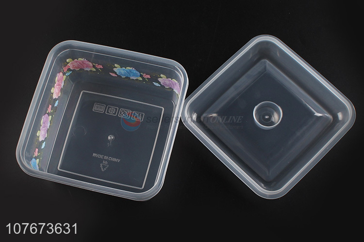 Promotional 3 Pieces Square Plastic Food Storage Container Preservation Box Set
