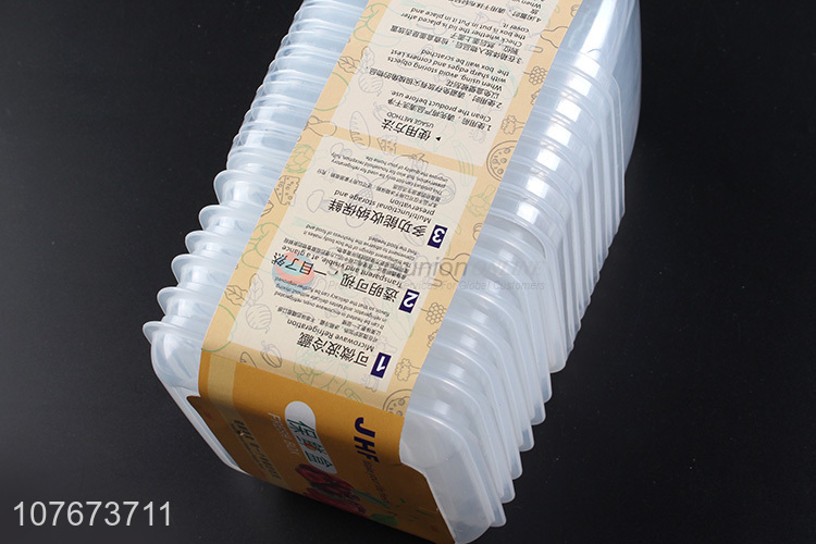 New Arrival 7 Pieces Plastic Preservation Box Cheap Food Container Set