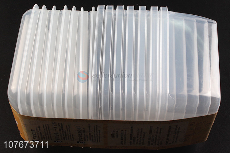 New Arrival 7 Pieces Plastic Preservation Box Cheap Food Container Set