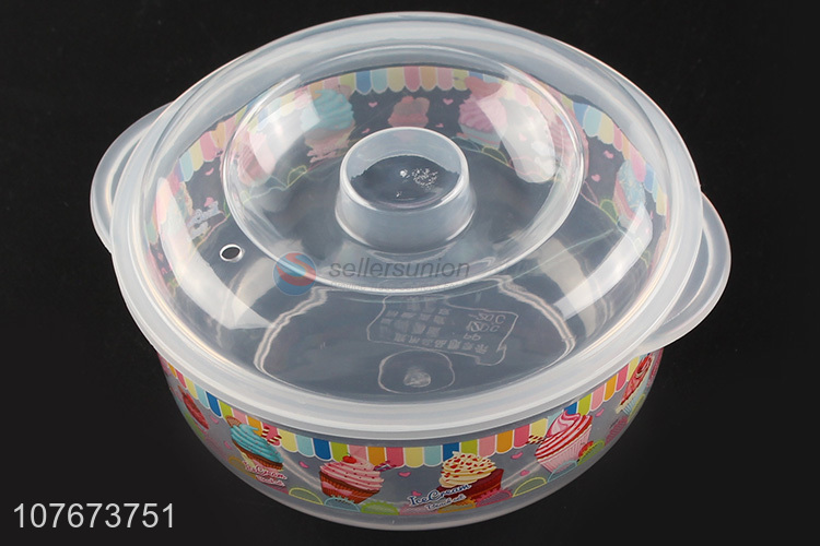 Custom 3 Pieces Round Clear Plastic Preservation Box Best Kitchen Food Storage
