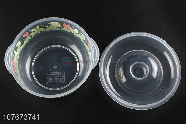 Wholesale 3 Pieces Round Clear Plastic Food Preservation Box Food Container