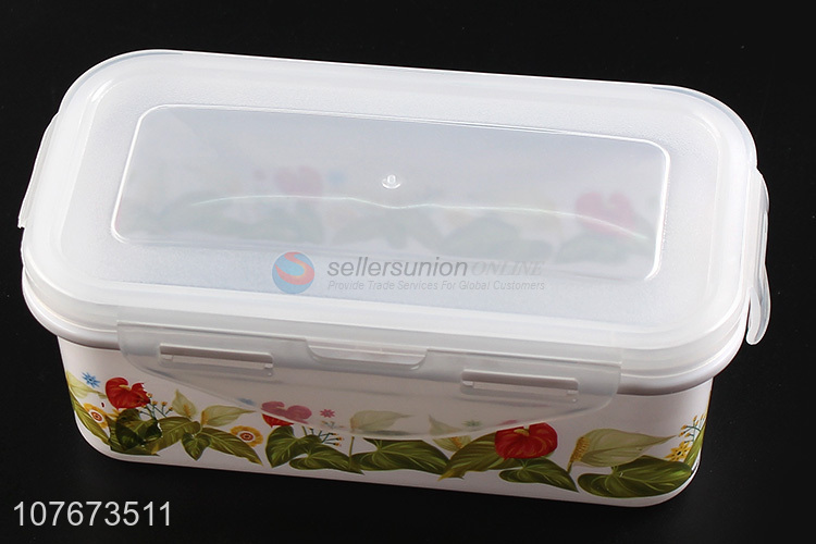 Custom 5 Pieces Plastic Preservation Box Kitchen Food Storage Box Set
