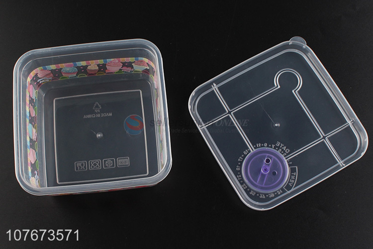 High Quality 3 Pieces Transparent Plastic Food Storage Container Preservation Box Set