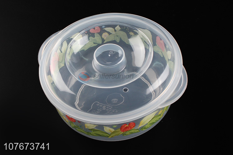Wholesale 3 Pieces Round Clear Plastic Food Preservation Box Food Container