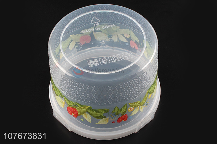 Top Quality 3 Pieces Round Plastic Preservation Box Kitchen Food Storage Box Set