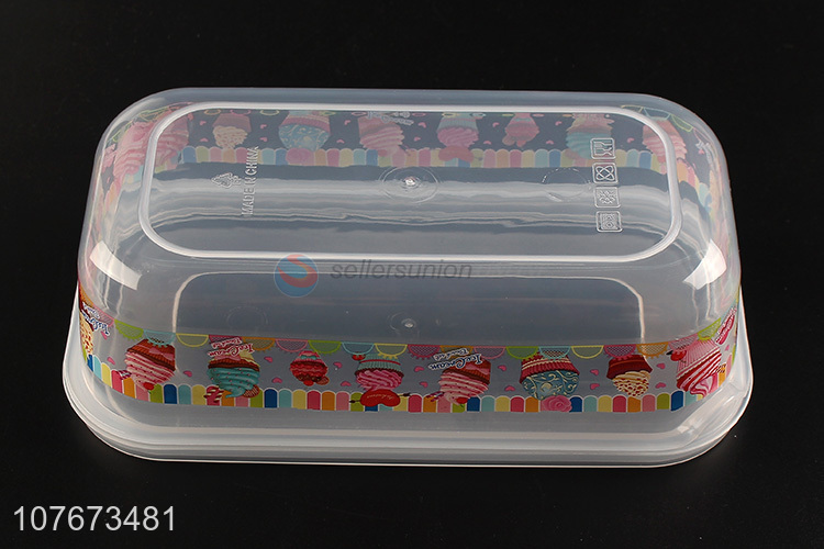 Best Sale 5 Pieces Plastic Rectangle Preservation Box Food Sealed Container