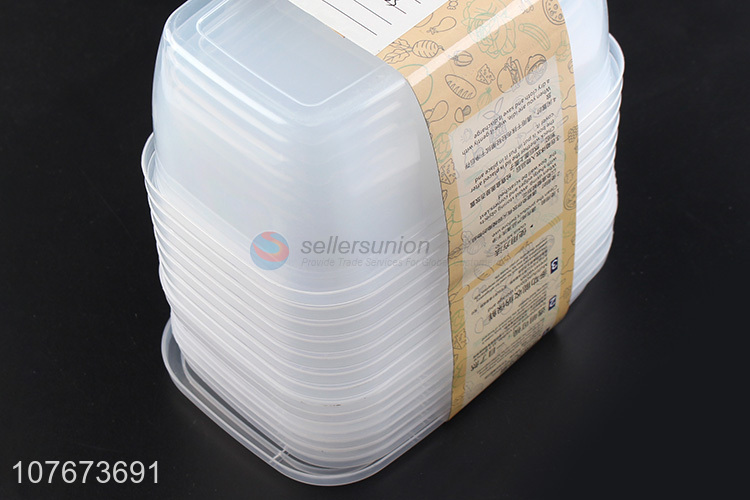 Fashion Household 8 Pieces Plastic Preservation Box Food Sealed Container