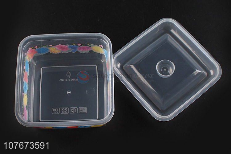 Good Sale Flower Pattern 3 Pieces Plastic Preservation Box Set