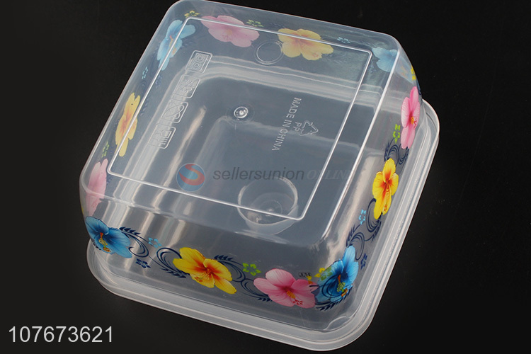High Quality 3 Pieces Plastic Preservation Box Kitchen Transparent Food Storage Box Set