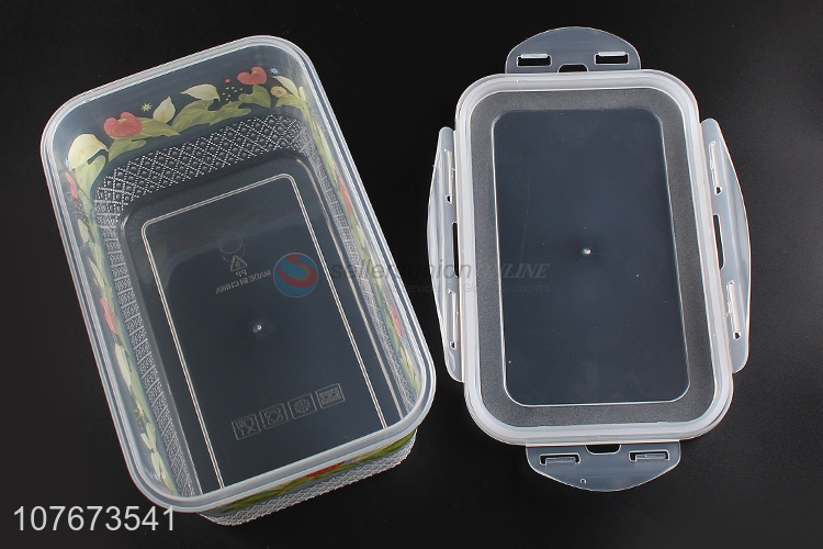 Best Price 3 Pieces Transparent Plastic Preservation Box For Kitchen Food Storage