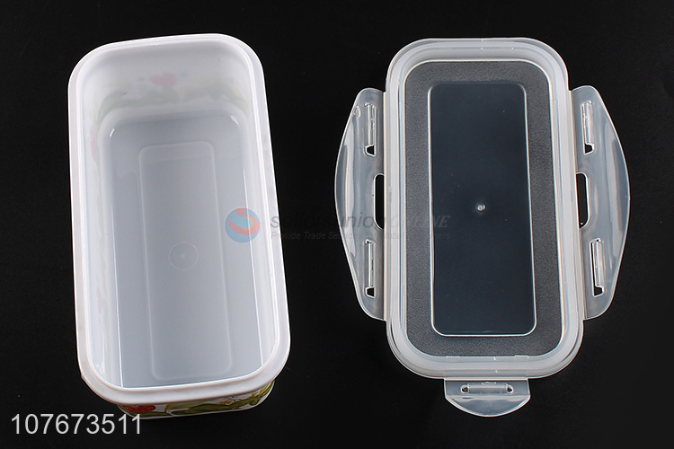 Custom 5 Pieces Plastic Preservation Box Kitchen Food Storage Box Set