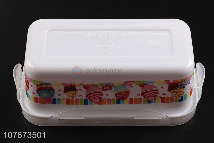 Top Quality 5 Pieces Rectangle Preservation Box Plastic Food Container Set