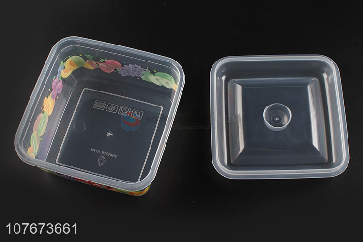 Custom Fruit Pattern 3 Pieces Plastic Preservation Box Fashion Food Container Set