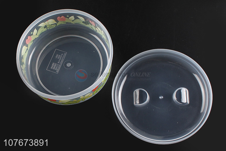 Best Selling 4 Pieces Round Preservation Box Plastic Food Container Set