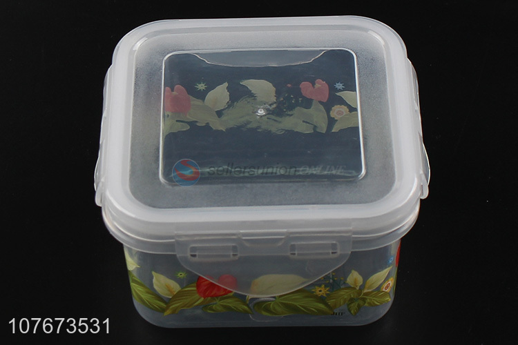 Fashion 5 Pieces Square Transparent Plastic Preservation Box Set