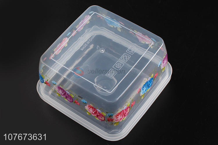 Promotional 3 Pieces Square Plastic Food Storage Container Preservation Box Set