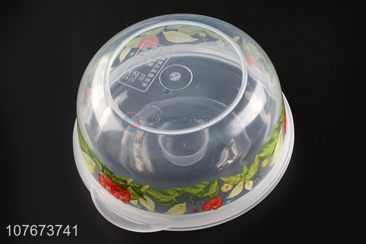 Wholesale 3 Pieces Round Clear Plastic Food Preservation Box Food Container
